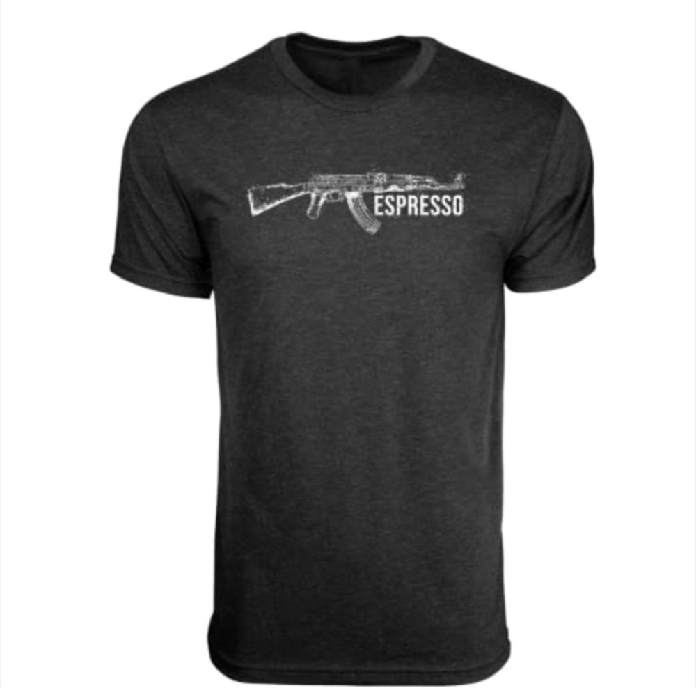 Men's Size Small AK Expresso Vintage Black Shortsleeve T-Shirt AK Stencil